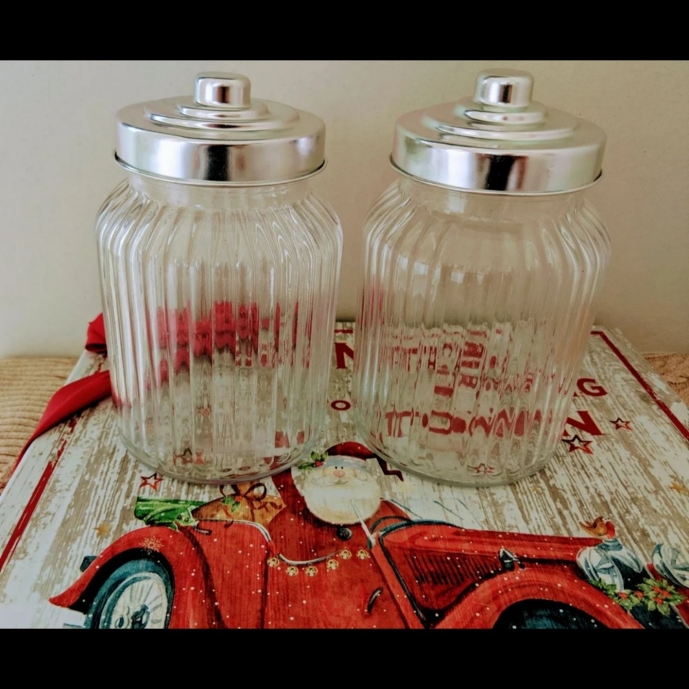 Blue Harbor Glass Canisters